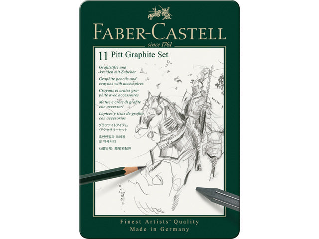 Grafietset Faber-Castell Pitt 11-delig