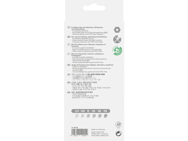 Grafietset Faber-Castell Goldfaber 8-delig