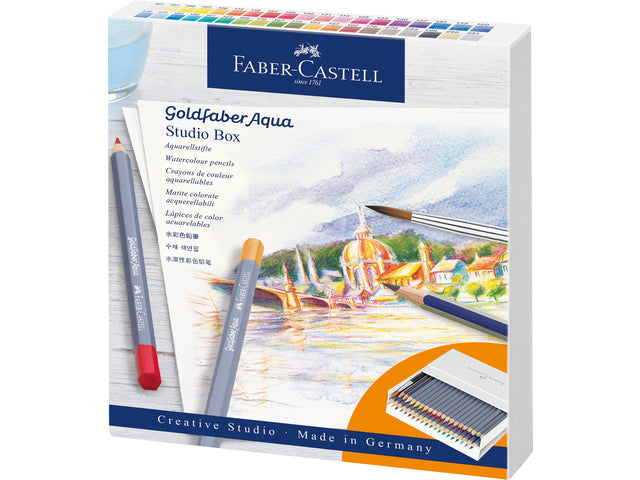 Aquarellstifte Faber-Castell Goldfaber Studiobox á 38+3 Stück