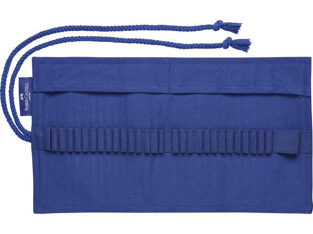 Roletui Faber-Castell katoen blauw cap. 28st.