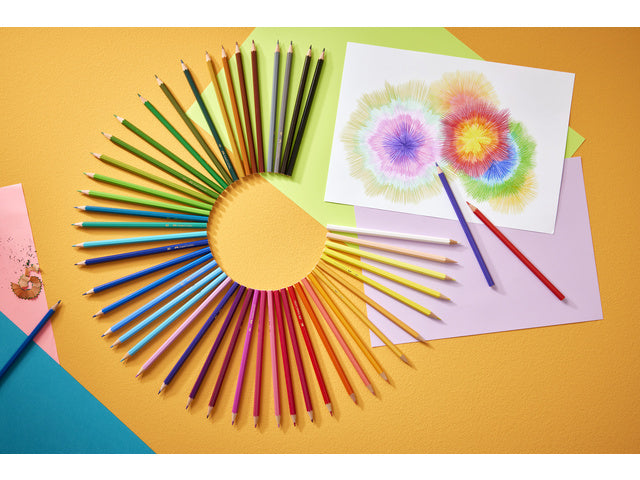 Kleurpotlood Faber-Castell Castle zeskantige metalen etui met 24 stuks