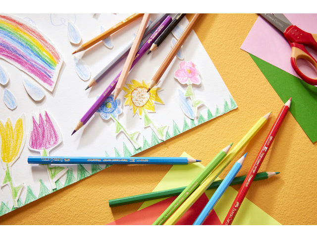 Kleurpotlood Faber-Castell Castle zeskantig metalen etui met 36 stuks