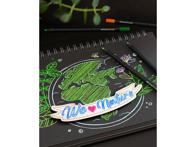 Farbenfrohes Faber-Castell Black Edition 24 Stück im Bliketui