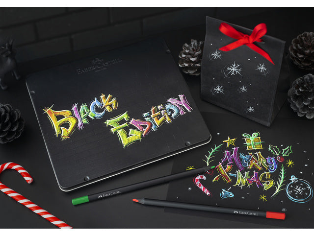 Farbenfrohes Faber-Castell Black Edition 24 Stück im Bliketui