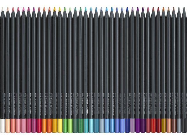 Kleurpotloden Faber-Castell Black Edition im Kartonetui mit 36 Stück