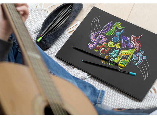 Kleurpotloden Faber-Castell Black Edition in kartonnen etui á 36 stuks
