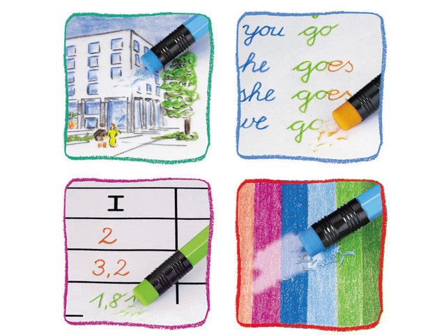 Kleurpotlood Faber-Castell uitgumbaar etui à 12 stuks