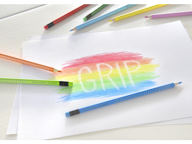 Kleurpotlood Faber-Castell GRIP 2001 uitgumbaar etui à 10 stuks