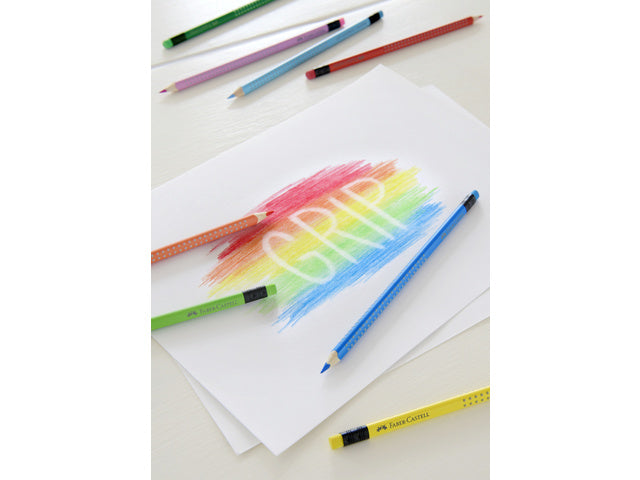 Kleurpotlood Faber-Castell GRIP 2001 uitgumbaar etui à 10 stuks