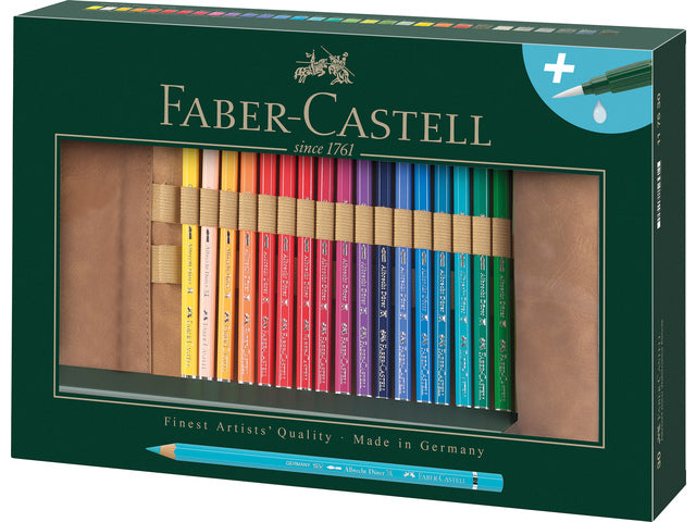 Roletui Faber-Castell Albrecht Dürer 30 potloden met penseel