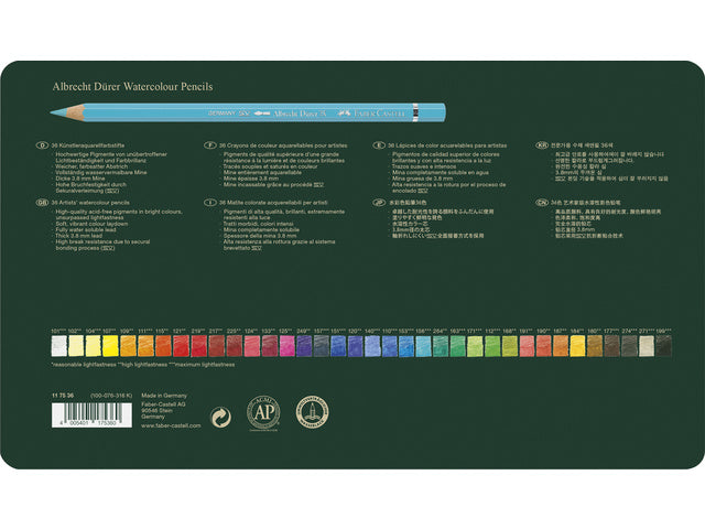 Aquarelpotlood Faber-Castell Albrecht Dürer Etui mit 36 Stück