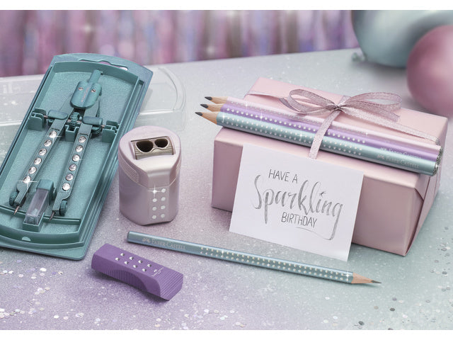 Stiftehalter Faber-Castell Grip sparkle rose metallic