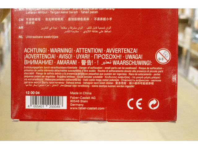 Waskrijt Faber-Castell draaibaar 24 stuks