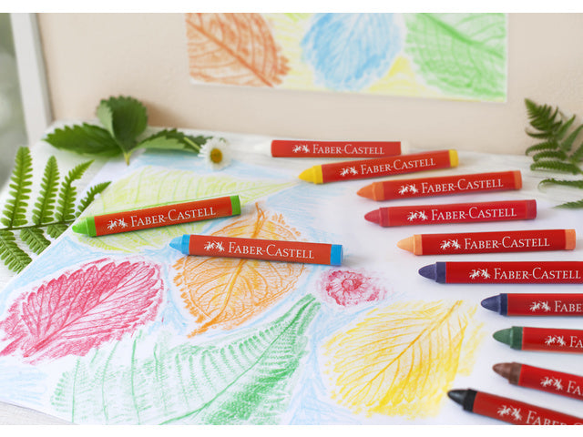 Waskrijt Faber-Castell Jumbo in opbergbox á 24 stuks