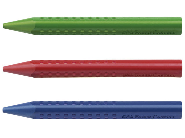 Waskrijt Faber- Castell Jumbo GRIP doos 12 stuks