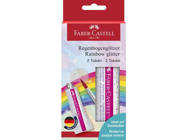 Glitter Faber-Castell Regenboog 2x12ml