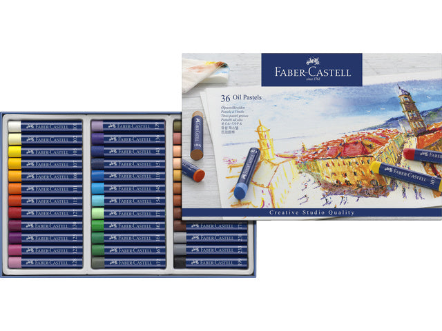 Oliepastels Faber-Castell Creative Studio-Etui mit 36 Stück
