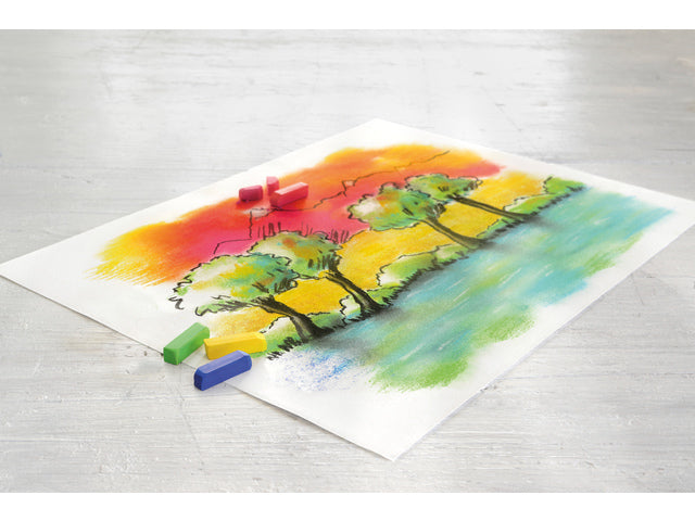 Pastelkrijt Faber-Castell halve lengte etui à 72 stuks