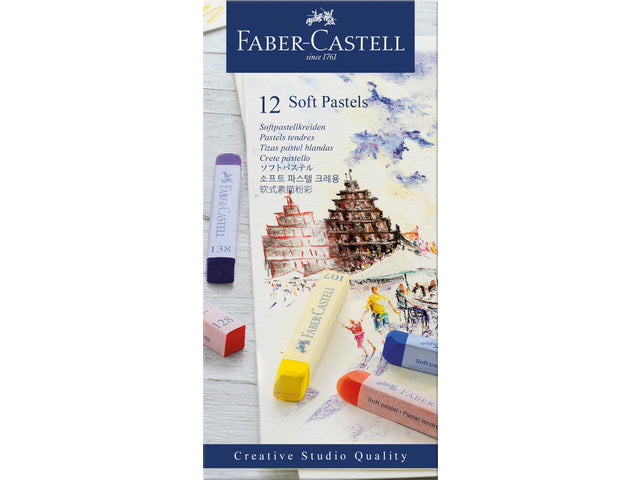 Pastelkrijt Faber-Castell Creative Studio Softpastel 12 delig etui