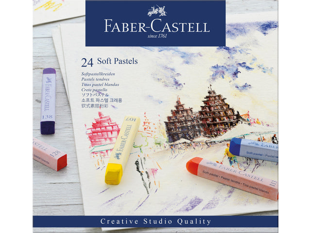 Pastelkrijt Faber-Castell Creative Studio Softpastel 24 delig etui