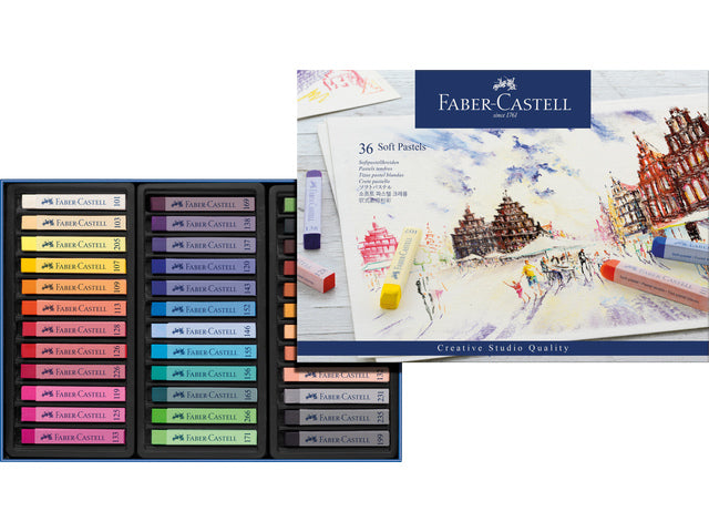 Pastelkrijt Faber-Castell Creative Studio Softpastel 36 delig etui