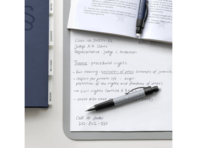 Vulpotlood Faber-Castell Grip Plus 0,7mm steengrijs