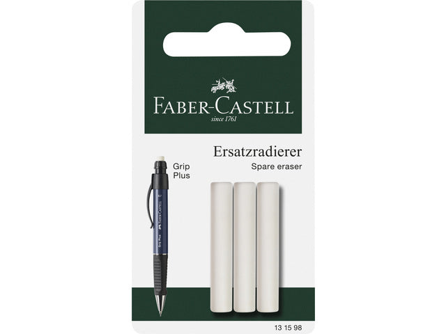 Reservegum Faber-Castell voor GRIP Plus blister a 3 stuks