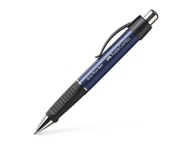 Kugelschreiber Faber-Castell GRIP Plus blau metallic