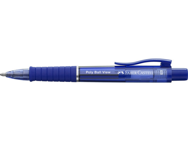Balpen Faber-Castell Polyball Ansicht admiraal blauw