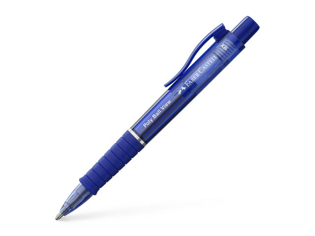 Balpen Faber-Castell Polyball Ansicht admiraal blauw
