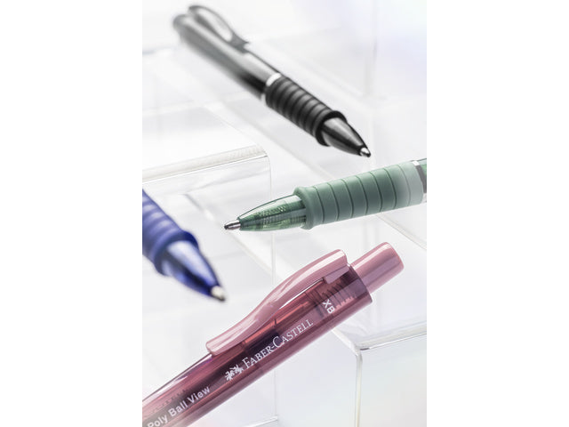 Balpen Faber-Castell Polyball Ansicht admiraal blauw