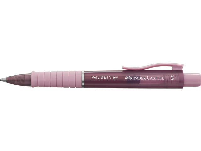 Balpen Faber-Castell Polyball View Rosenschatten