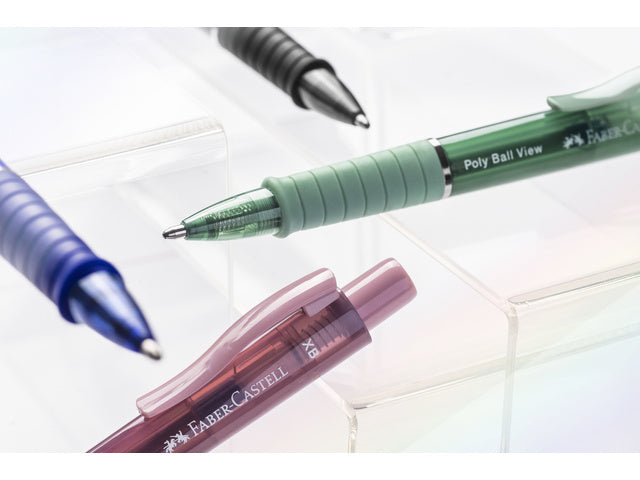 Balpen Faber-Castell Polyball View Rosenschatten