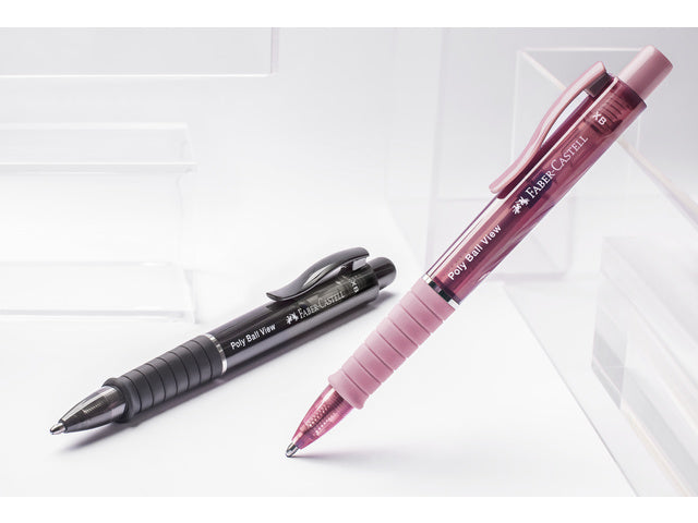 Balpen Faber-Castell Polyball View Rosenschatten