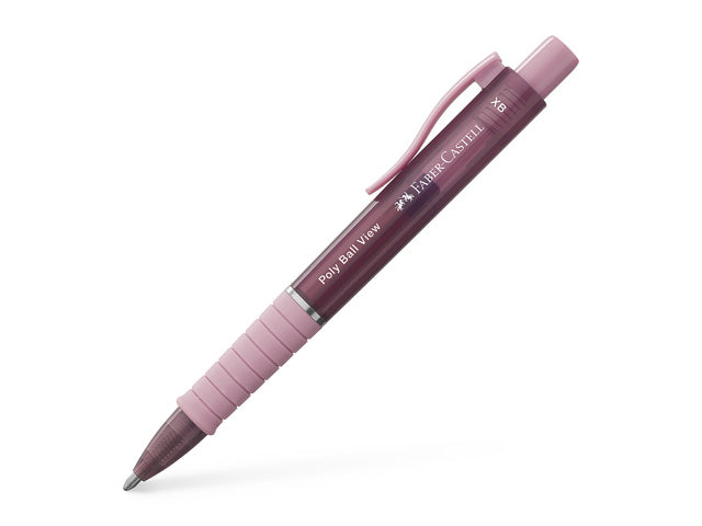 Balpen Faber-Castell Polyball View Rosenschatten
