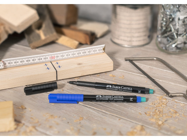 Marker Faber-Castell Multimark permanent F etui met 4 stuks