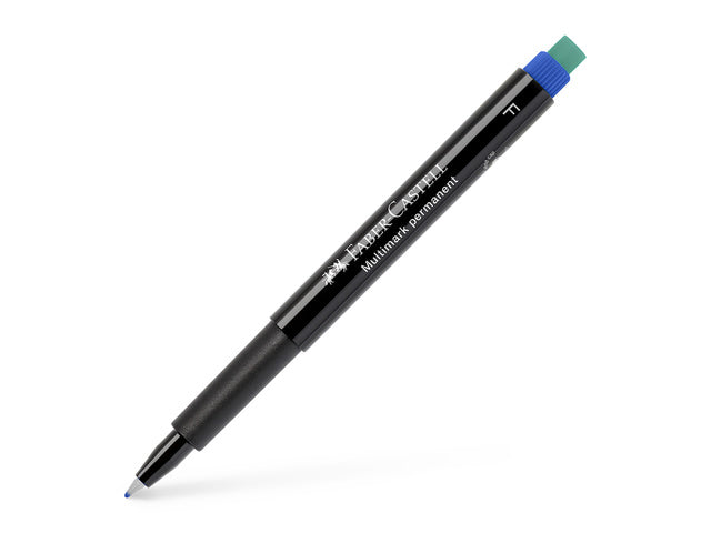 Marker Faber-Castell Multimark permanent F blauw