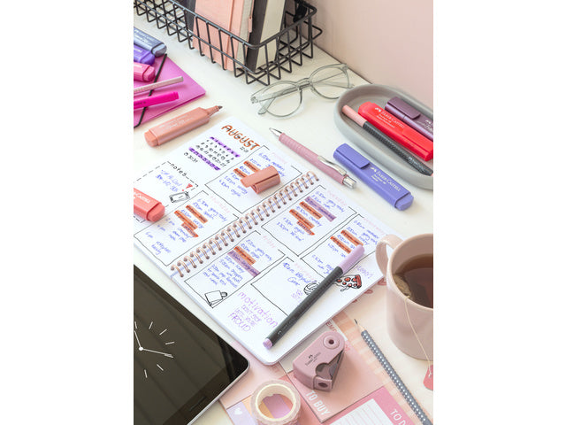 Fineliner Faber-Castell Grip 0,4mm etui 5 stuks pastel assorti