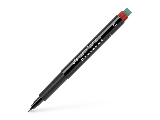 Marker Faber-Castell Multimark permanent S rood