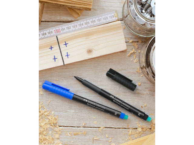 Marker Faber-Castell Multimark permanent M zwart