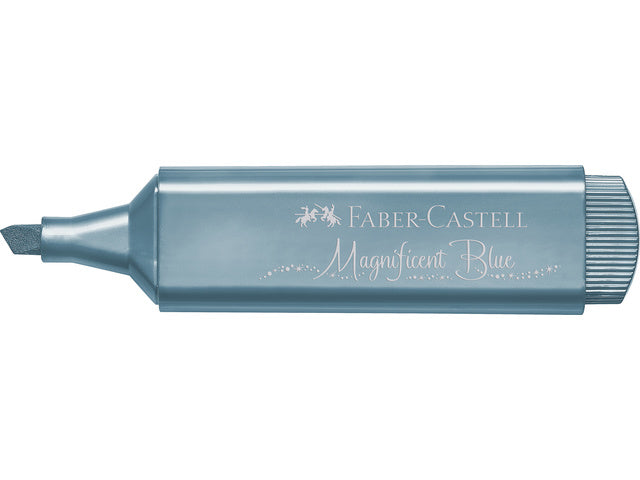 Tekstmarker Faber-Castell 46 metallic blauw
