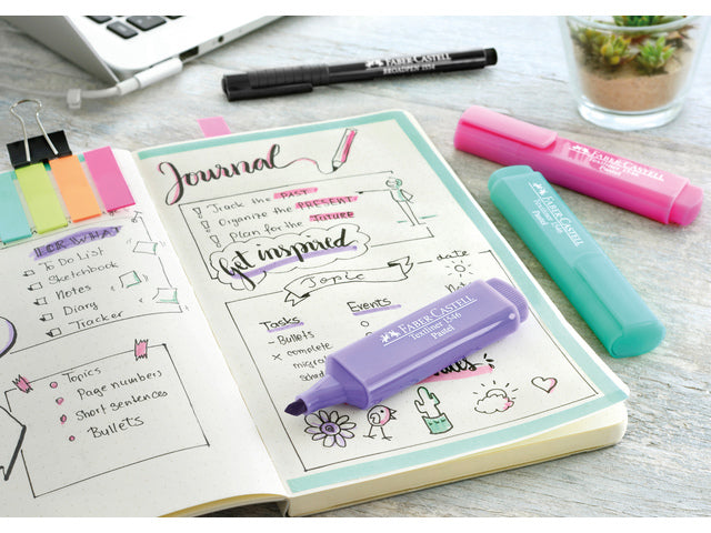 tekstmarker Faber-Castell 1546 pastelroze