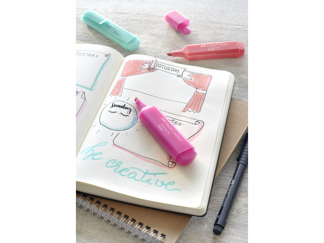 tekstmarker Faber-Castell 1546 pastelroze