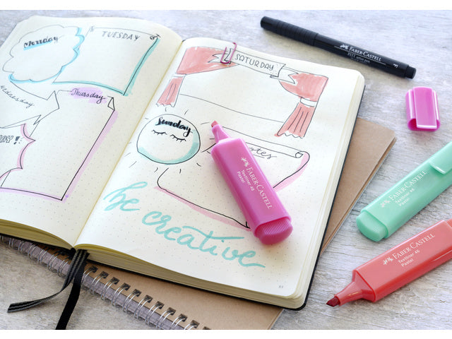 tekstmarker Faber-Castell 1546 pastelroze