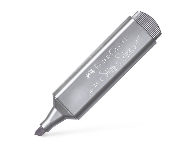 Tekstmarker Faber-Castel Metallic zilver