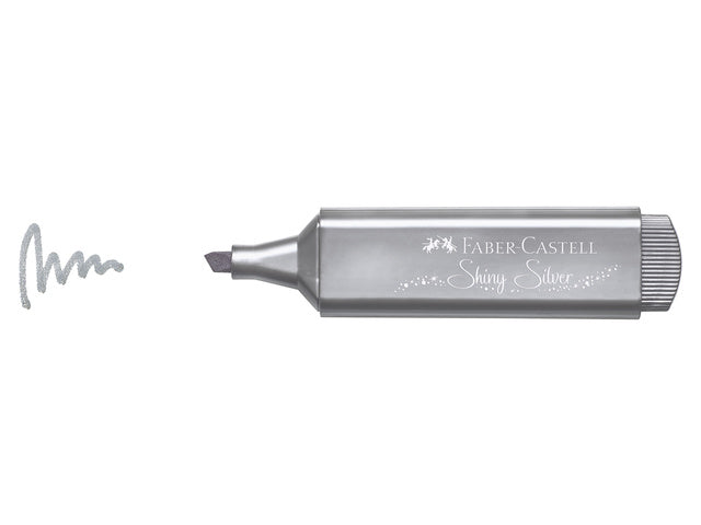 Tekstmarker Faber-Castel Metallic zilver