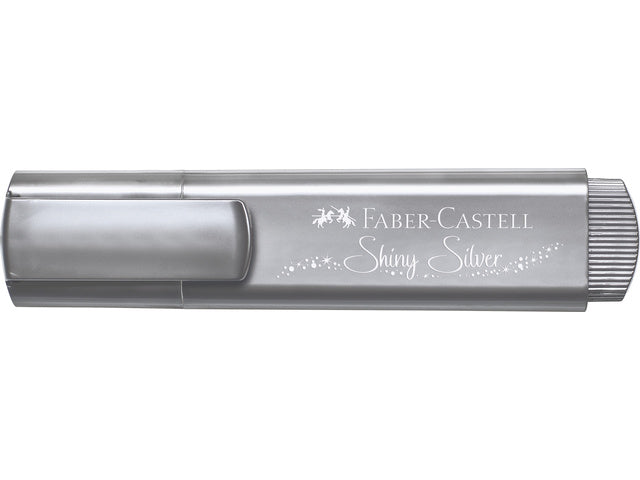 Tekstmarker Faber-Castel Metallic zilver