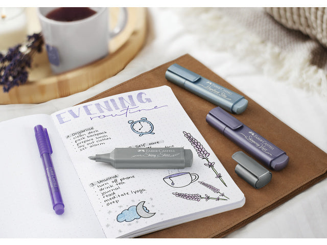 Tekstmarker Faber-Castel Metallic zilver