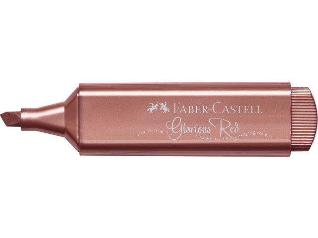 Tekstmarker Faber-Castell 46 metallic rood