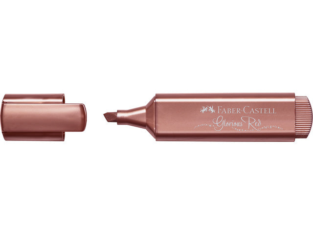 Tekstmarker Faber-Castell 46 metallic rood